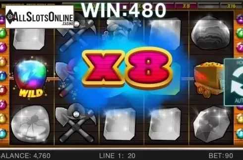 Screen 3. Lucky Miners from Spinomenal