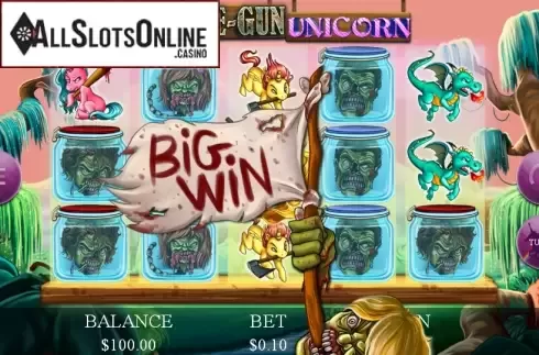 Big Win. Machine Gun Unicorn from Genesis