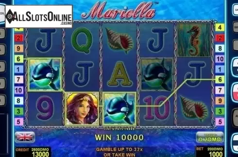 Game workflow  . Mariella Deluxe from Novomatic