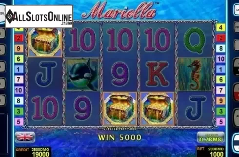 Game workflow  3. Mariella Deluxe from Novomatic
