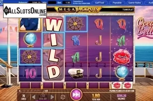 Win Screen 2. Megajackpots Ocean Belles from IGT