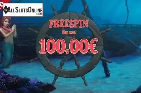 Free spins total win screen. Miss Ocean from Capecod Gaming