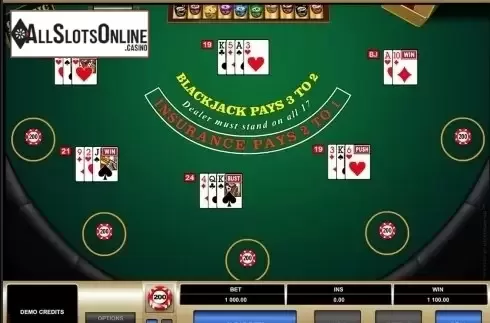 Game workflow 2. Multi-Hand Blackjack (Microgaming) from Microgaming