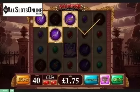 Win screen. Murder Mystery from Playtech