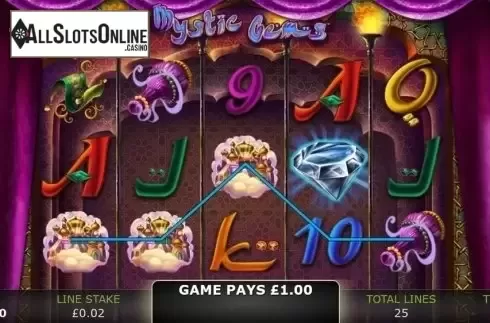 Low Win screen. Mystic Gems (GECO Gaming) from GECO Gaming