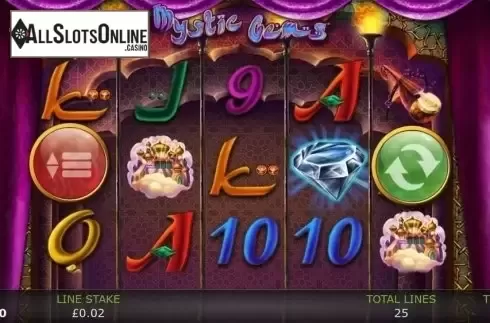 Game Workflow screen. Mystic Gems (GECO Gaming) from GECO Gaming