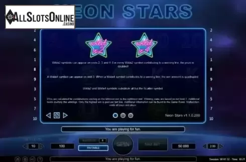 Special symbols screen