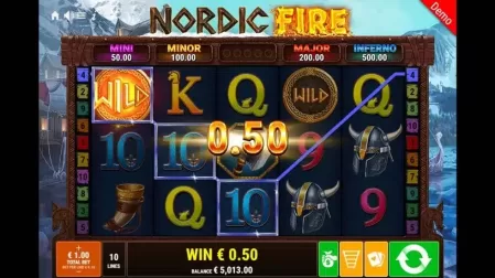 Nordic Fire slot screenshot 2