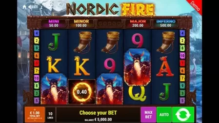 Nordic Fire slot screenshot 1