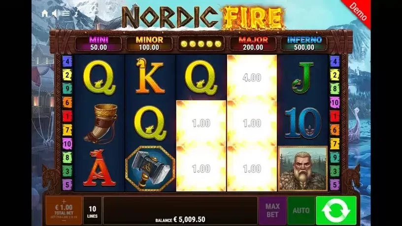 Nordic Fire slot screenshot 3