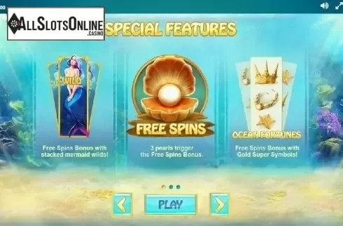 Paytable 1. Ocean Fortune (Red Tiger) from Red Tiger