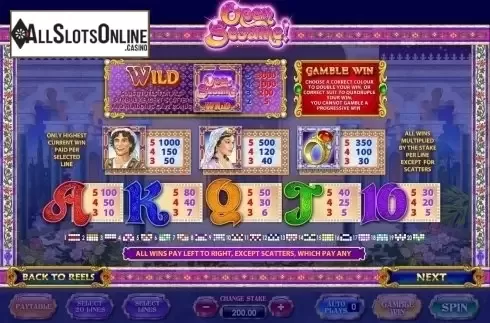 Screen2. Open Sesame (Ash Gaming) from Ash Gaming