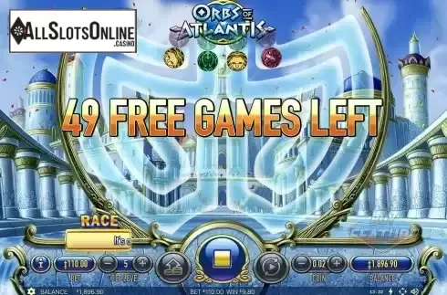 Free Spins Gameplay Screen