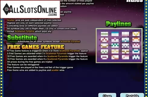 Screen3. Platinum Pyramid from Amaya