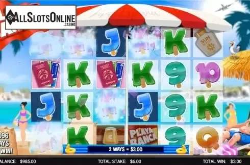 Win screen. Playa Banca from CORE Gaming
