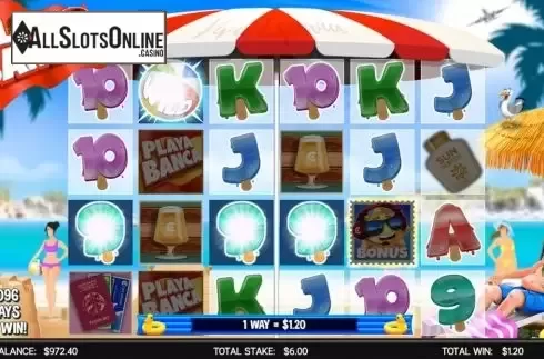 Win screen 2. Playa Banca from CORE Gaming