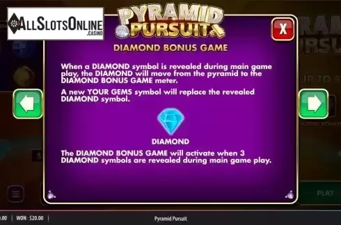 Bonus game screen