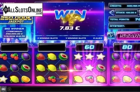Win Screen 2. Quarter Million Fruit from GAMING1
