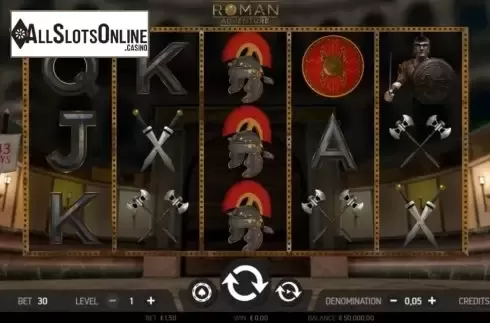 Reel screen . Roman Adventure from FBM