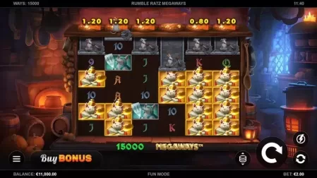 Rumble Ratz Megaways slot screenshot 1