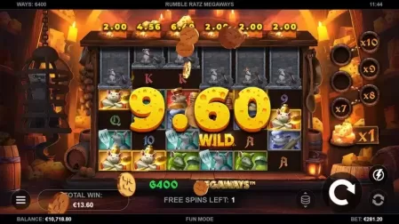 Rumble Ratz Megaways slot screenshot 4