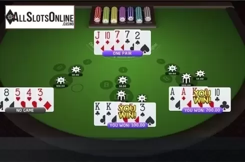 Win screen. Russian Poker	 (Betsoft) from Betsoft
