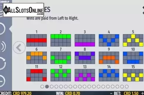 PayLines screen