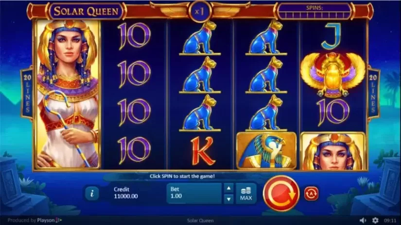 Solar Queen slot screenshot 1
