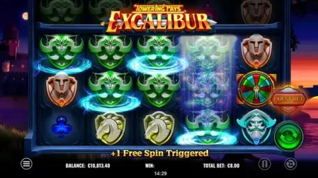 Towering Pays Excalibur slot screenshot 7