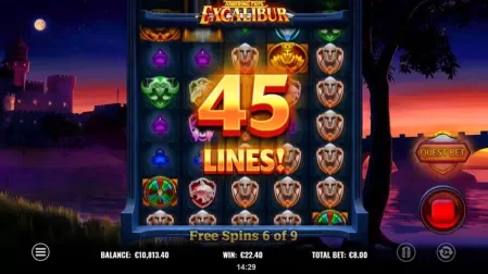 Towering Pays Excalibur slot screenshot 8