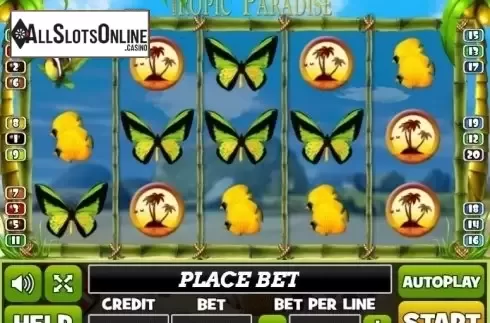 Reel Screen. Tropic Paradise from PlayPearls