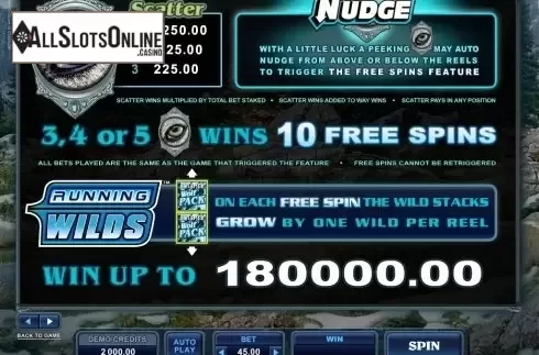 Screen4. Untamed Wolf Pack from Microgaming