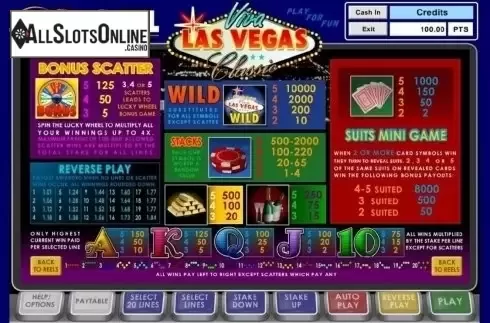 Screen2. Viva Las Vegas Classic from Ash Gaming