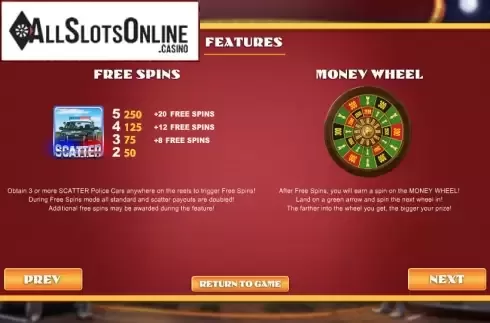 Paytable 2. Weekend In Vegas from Betsoft