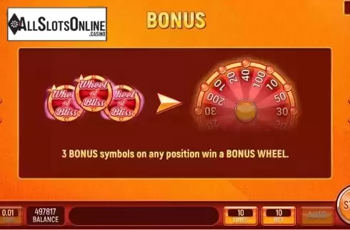Bonus game screen