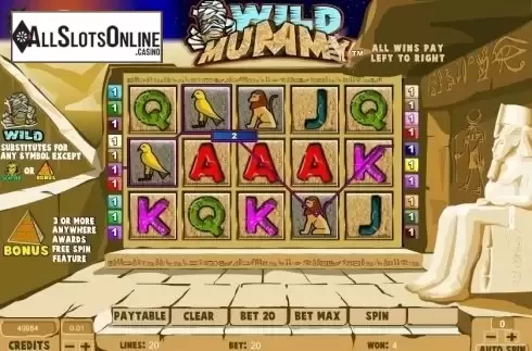 Win Screen 2. Wild Mummy from Amaya