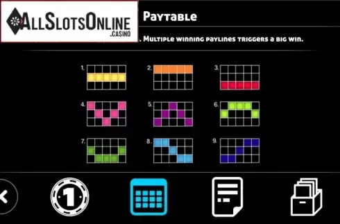Paytable. Ying Cai Shen (Triple Profits Games) from Triple Profits Games