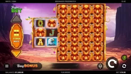 Bisonado PrizeMatch slot screenshot 1