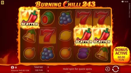 Burning Chilli 243 slot screenshot 2