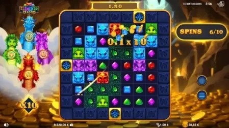 Elemento Dragons slot screenshot 6