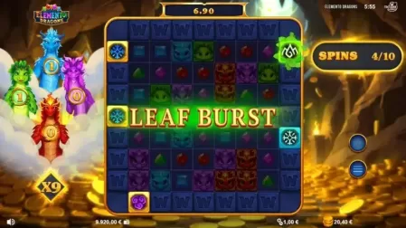 Elemento Dragons slot screenshot 5