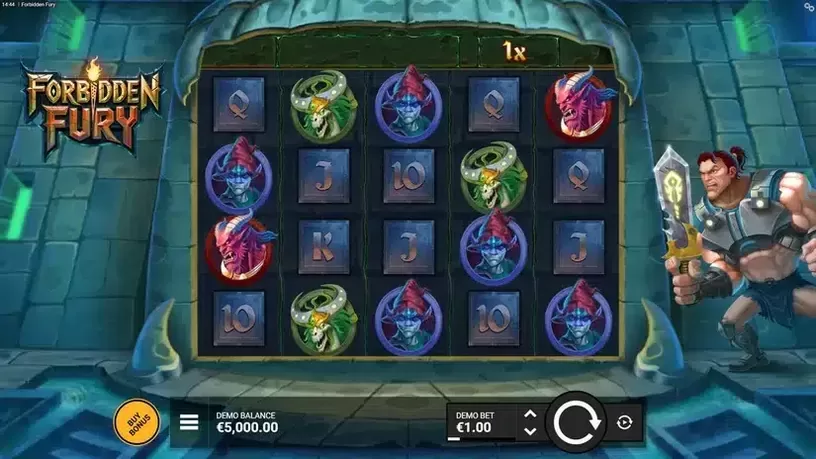 Forbidden Fury slot screenshot 1