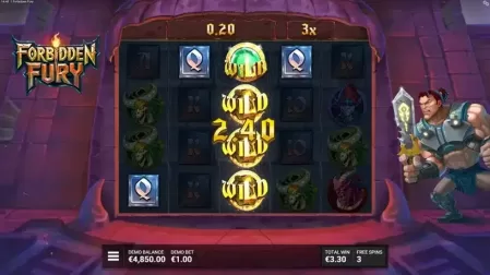Forbidden Fury slot screenshot 5