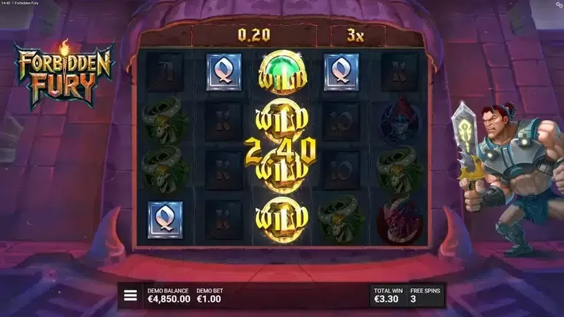 Forbidden Fury slot screenshot 5