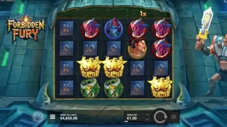 Forbidden Fury slot screenshot 2