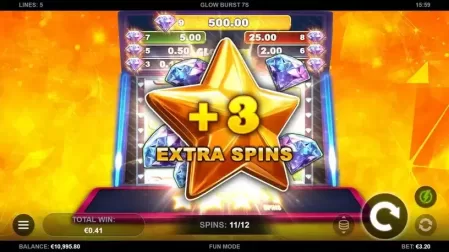 Glow Burst 7s slot screenshot 4