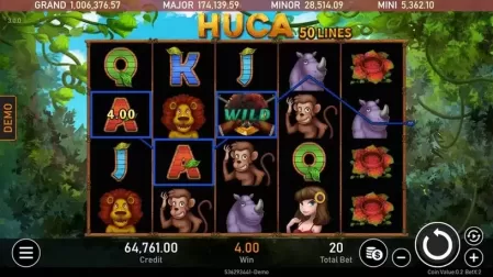 HUCA slot screenshot 2