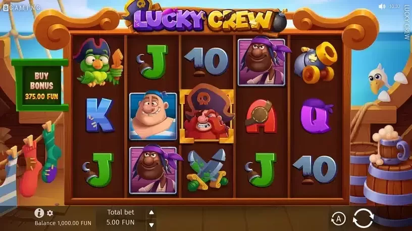 Lucky Crew slot screenshot 1