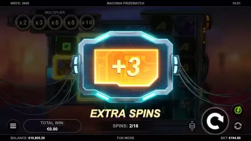 Machina PrizeMatch slot screenshot 4