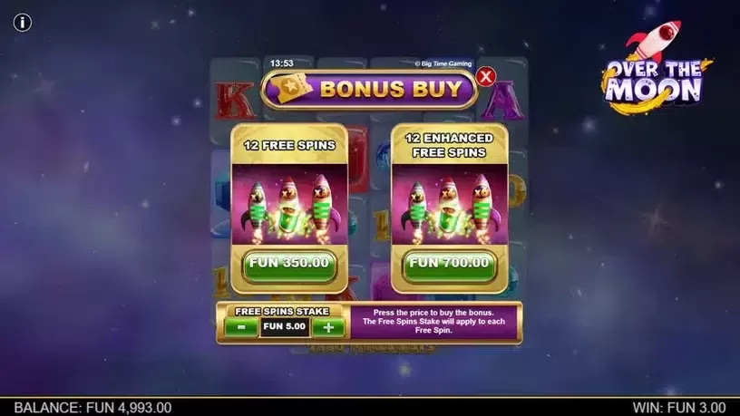 Over the Moon slot screenshot 3